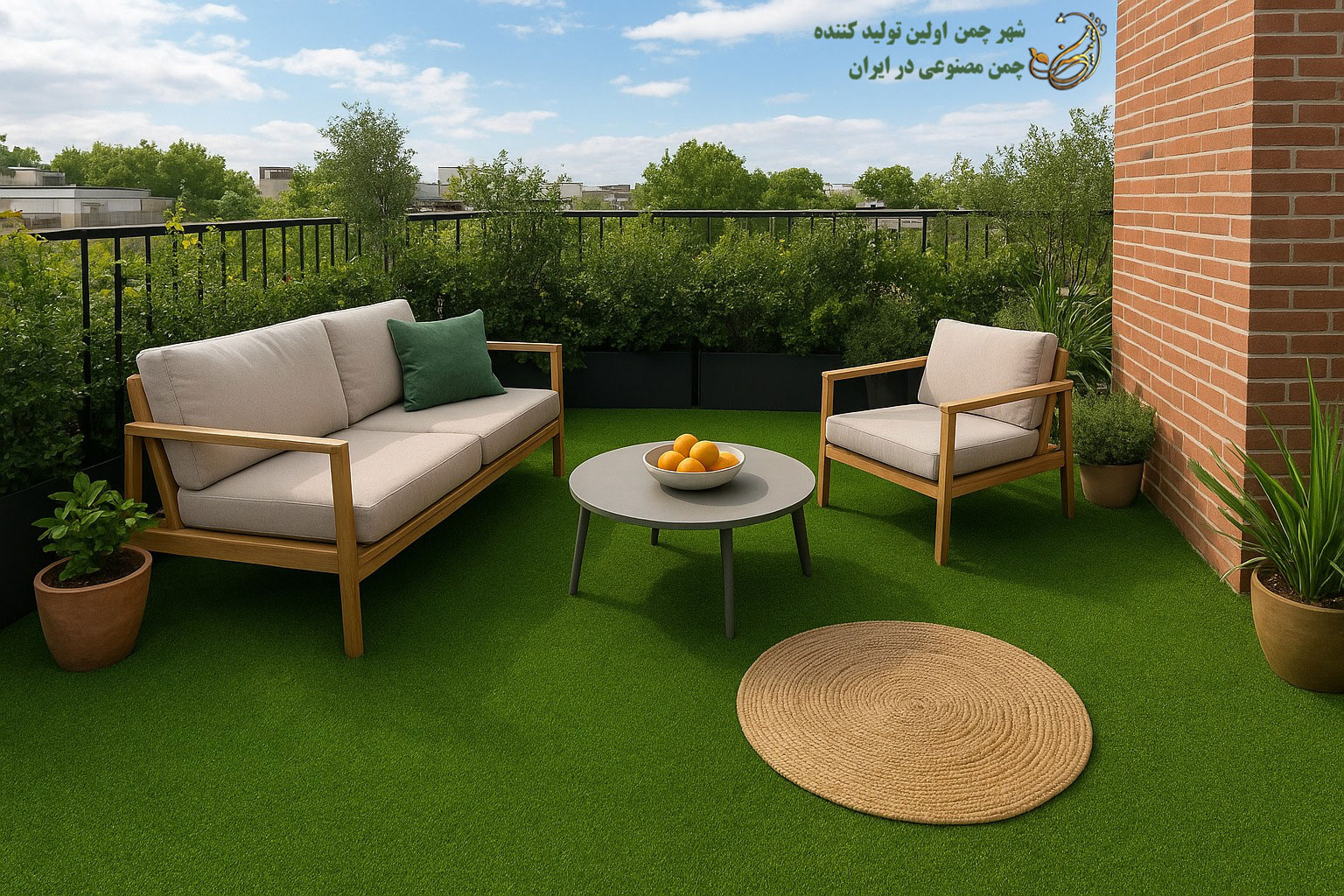 کاربردهای خلاقانه چمن مصنوعی در دکوراسیون داخلی و فضای سبز